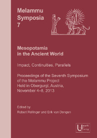 The cover of Melammu Symposia 7: Mesopotamia in the Ancient World